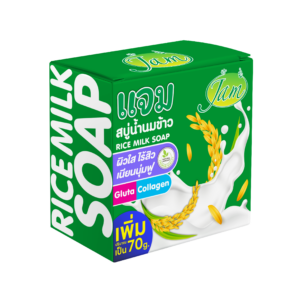 RICE MILK GLUTA COLLAGEN SOAP 70 กรัม