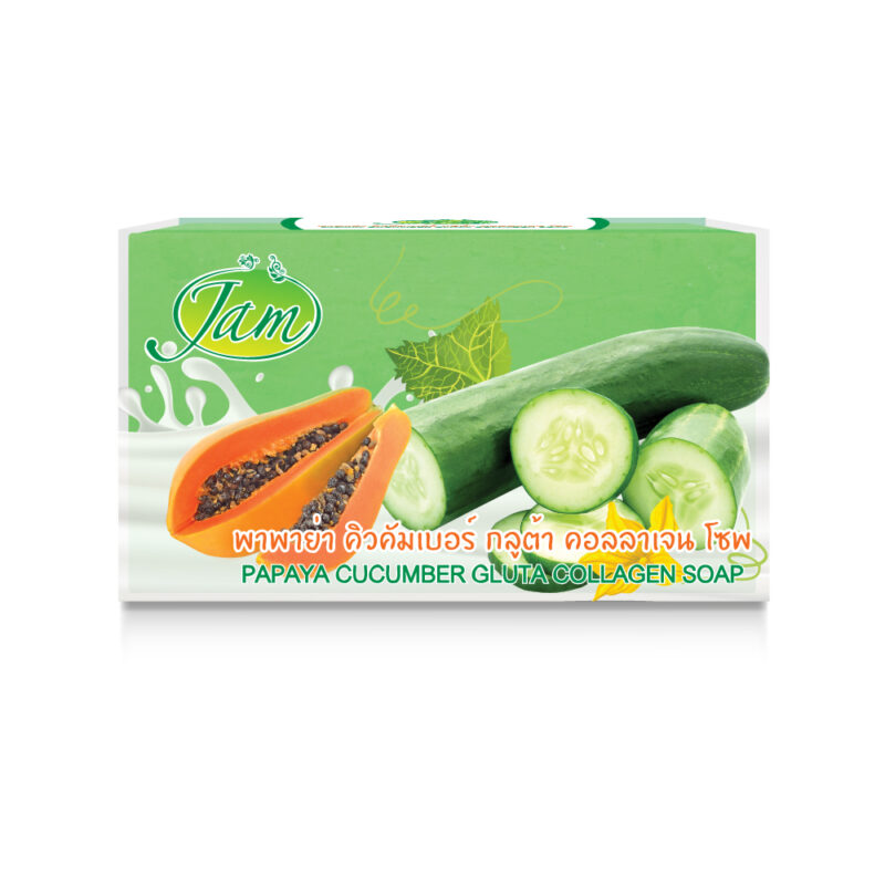 PAPAYA CUCUMBER GLUTA COLLAGEN SOAP 135 กรัม AUSA