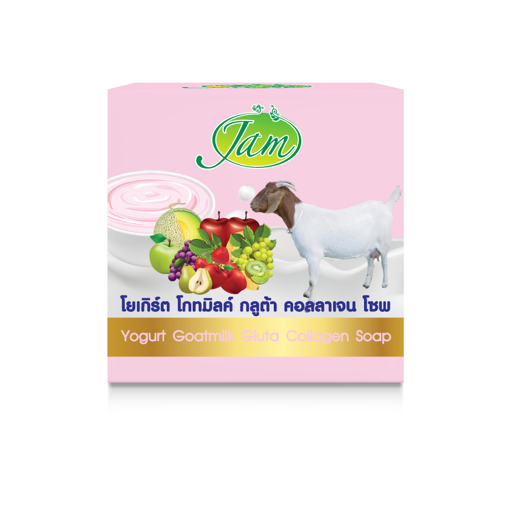 YOGURT GOAT MILK GLUTA COLLAGEN SOAP 160 กรัม