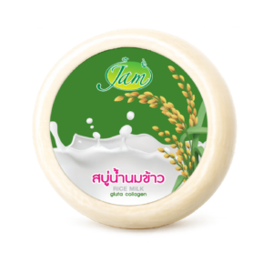 RICE MILK GLUTA COLLAGEN SOAP 160 กรัม