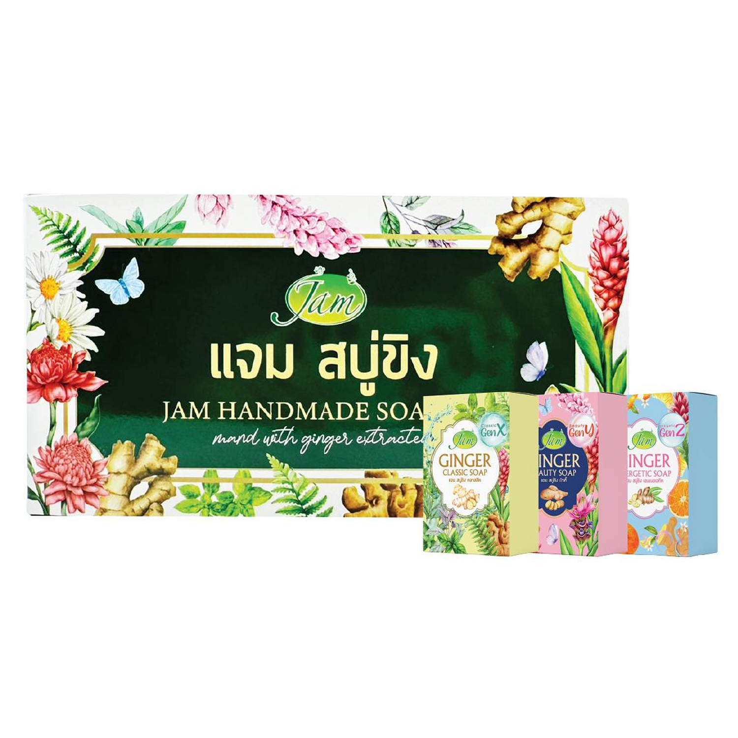 JAM GINGER SOAP ( GEN MIX ) 480 กรัม